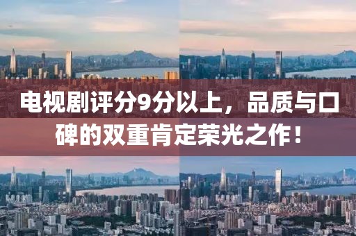 电视剧评分9分以上，品质与口碑的双重肯定荣光之作！