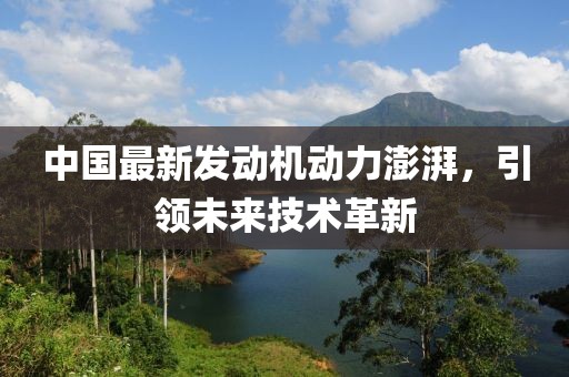 中国最新发动机动力澎湃，引领未来技术革新