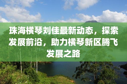 珠海横琴刘佳最新动态，探索发展前沿，助力横琴新区腾飞发展之路