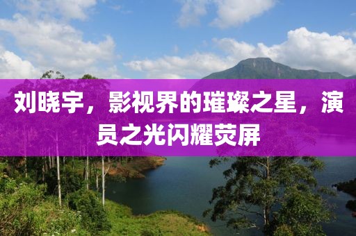 刘晓宇，影视界的璀璨之星，演员之光闪耀荧屏