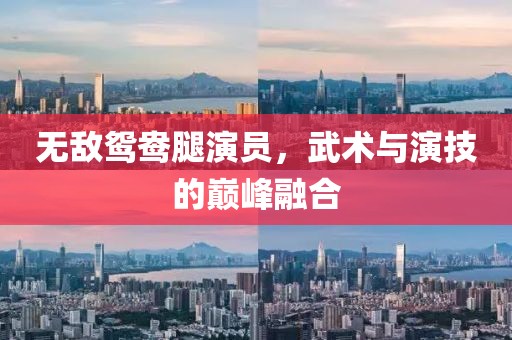 无敌鸳鸯腿演员，武术与演技的巅峰融合
