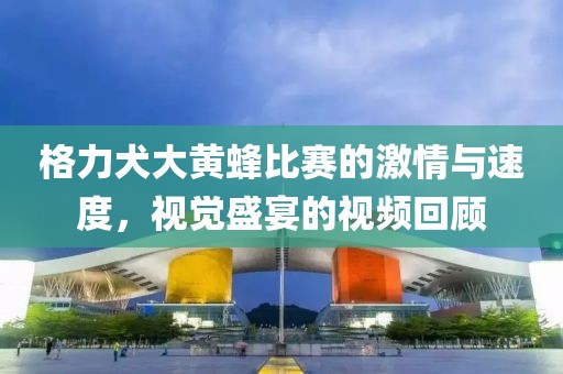 格力犬大黄蜂比赛的激情与速度，视觉盛宴的视频回顾