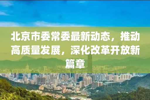 北京市委常委最新动态,推动高质量发展,深化改革开放新篇章