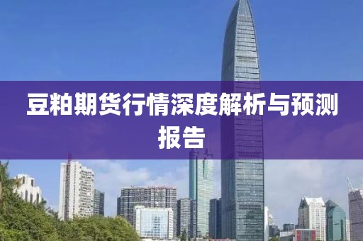 豆粕期货行情深度解析与预测报告