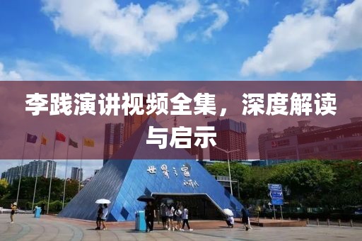 李践演讲视频全集，深度解读与启示