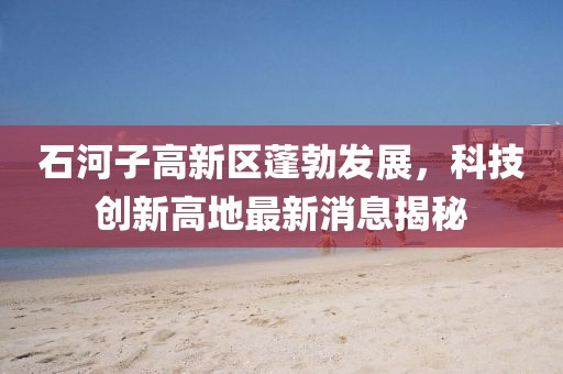 石河子高新区蓬勃发展,科技创新高地最新消息揭秘