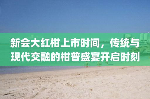 新会大红柑上市时间,传统与现代交融的柑普盛宴开启时刻