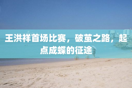 王洪祥首场比赛,破茧之路,起点成蝶的征途