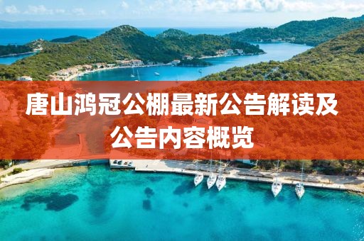 唐山鸿冠公棚最新公告解读及公告内容概览