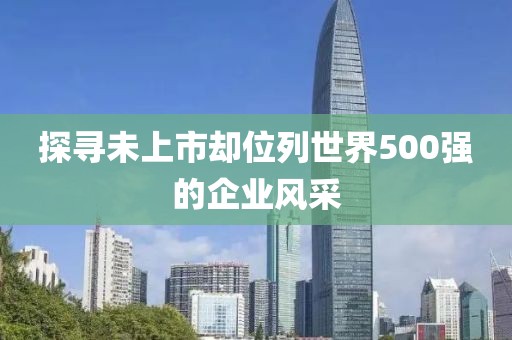 探寻未上市却位列世界500强的企业风采