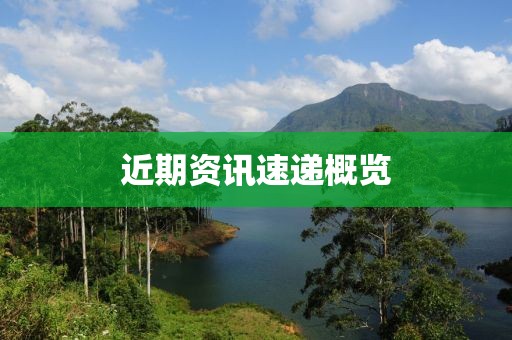 近期资讯速递概览