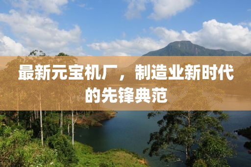 最新元宝机厂，制造业新时代的先锋典范