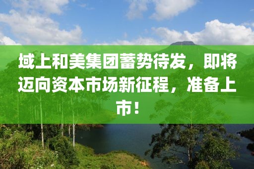 域上和美集团蓄势待发，即将迈向资本市场新征程，准备上市！