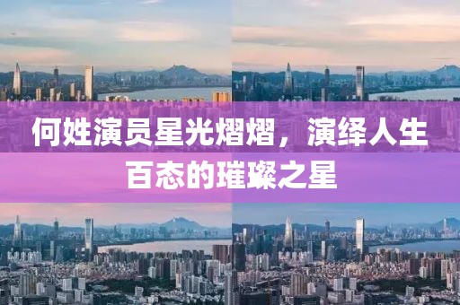 何姓演员星光熠熠，演绎人生百态的璀璨之星
