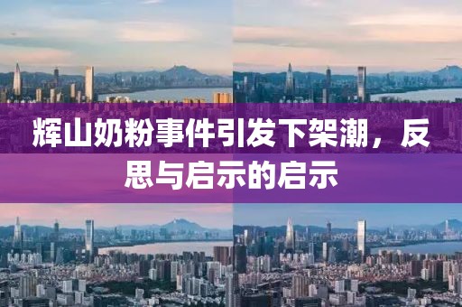 辉山奶粉事件引发下架潮，反思与启示的启示