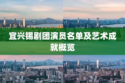 宜兴锡剧团演员名单及艺术成就概览
