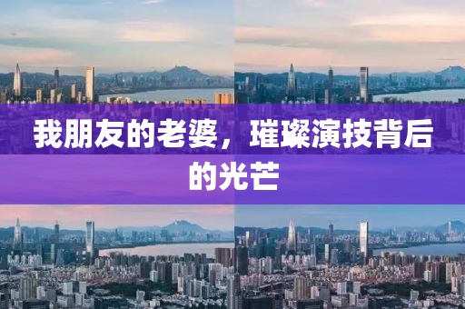 我朋友的老婆，璀璨演技背后的光芒