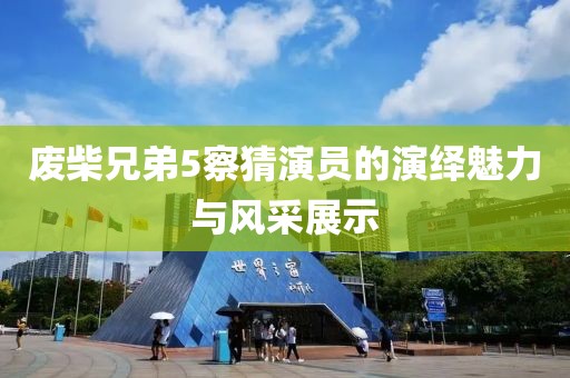 废柴兄弟5察猜演员的演绎魅力与风采展示