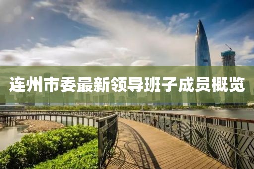 连州市委最新领导班子成员概览