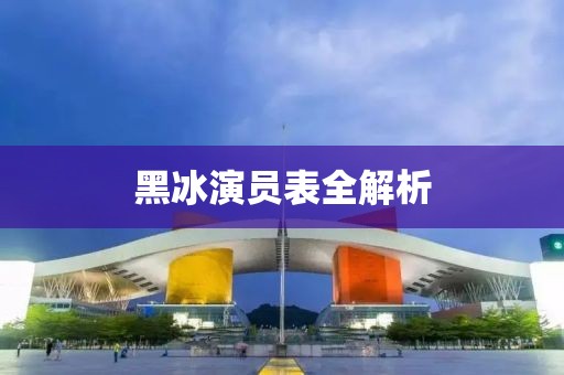 黑冰演员表全解析