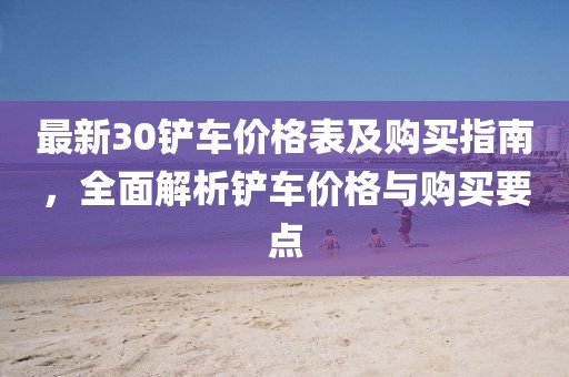 最新30铲车价格表及购买指南，全面解析铲车价格与购买要点