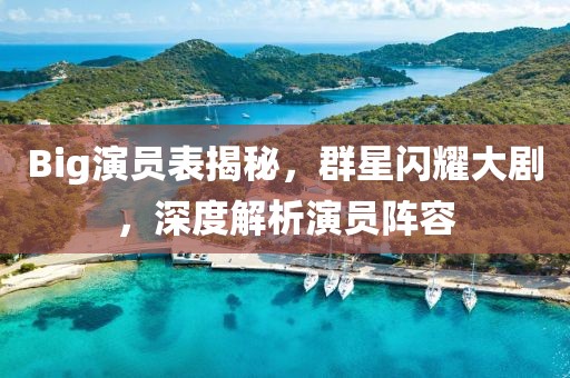 Big演员表揭秘，群星闪耀大剧，深度解析演员阵容
