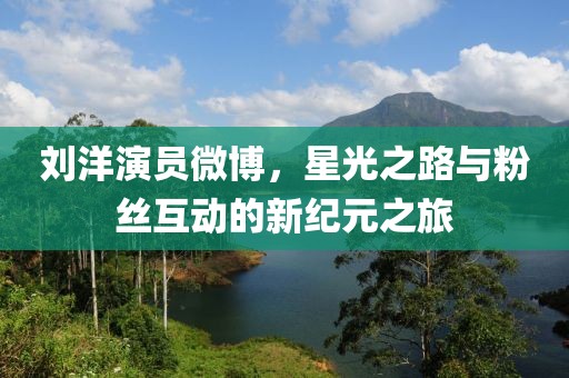 刘洋演员微博，星光之路与粉丝互动的新纪元之旅