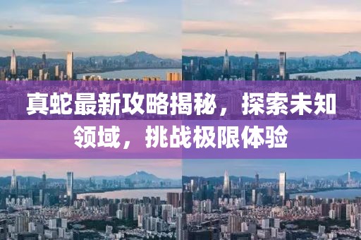 真蛇最新攻略揭秘，探索未知领域，挑战极限体验